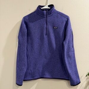 Patagonia Women’s Small Violetti Better Sweater 1/4 Zip Fleece Pullover Outdoor